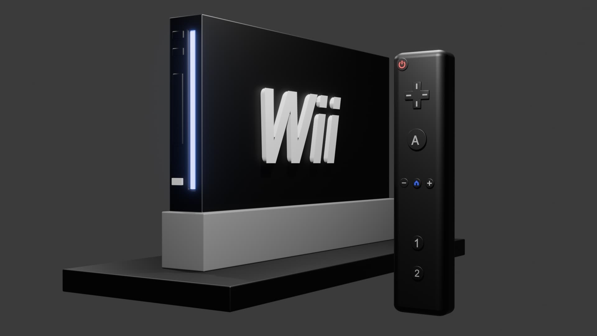 Nintendo Wii Black and White Edition